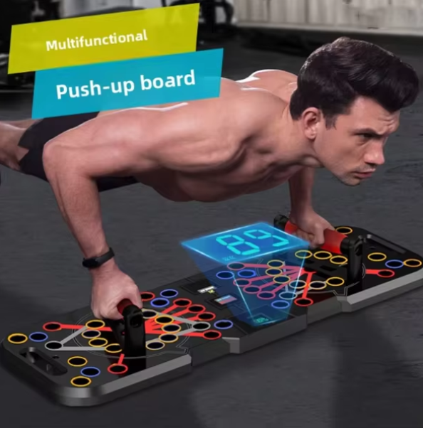 15-in-1 Pushup Board for Men & Women | Foldable Gym Equipment for Home Workout | 𝐌𝐮𝐥𝐭𝐢- 𝐅𝐮𝐧𝐜𝐭𝐢𝐨𝐧 Push Up Stand for Chest, Triceps, Shoulders & Back | Portable Home Gym Training Kit